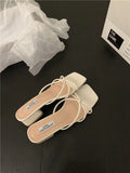 Breakj Small Cool Slippers Children 2025 Summer New Wear Daily Flat Bottom One Word Out Women's