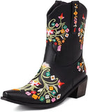 Breakj 2023 New Comfort Low And Embroidery 40-43 Women's Low Boot Boot Boots
