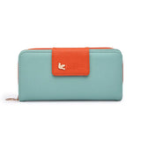 Women Leather Wallet Women's Clutch Bag Hasp Wallet Zipper Long Purses Card Holder High Quality Bolsa