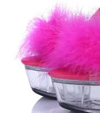 Breakj Maomao Sexy Super High Heels 15CM Thin Heel Waterproof Table Slippers Transparent Crystal Shoes Wedding Shoes Banquet High