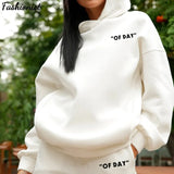 Piece Set Print Oversize Fleece Women's Set Sport Casual Tracksuit Winter 2020 Female Hooded Long Sleeve Hoodie Pants