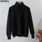 color basic sweater thick Sweater Women Pullover Casual Turtleneck Long Sleeve Knit Sweater Female