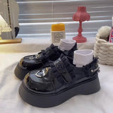 Lolita shoes cute platform shoes Japanese soft girl high heels hot girl Mary Janes College girls sports sneakers women's