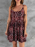 Summer Women Sexy Off Shoulder Beach Dress New Fashion Sleeveless Floral Print Dress Lady Elegant Slash Neck Pleated Strap