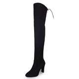 Fall / Winter 2023 Pointed, High Heel Women's Boots Fashion Zipper Thin Leg Strap Over-The-Knee Boots Elastic