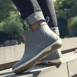 Men's Rain Boots Rubber Platform Rainboots 2023 Fall Slip on Rain Shoes Male Waterproof Work Boots Winter Men Rain