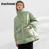 Pure Winter Lightweight Down Jacket Women Thick Warm Batwing Long Sleeve Loose Doudoune Pocket Ultra Light Duck