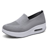Spring Autumn Women's Swing Shoes Mesh Woman Loafers Flat Platforms Female Shoe Wedges Ladies Shoes Height Increasing