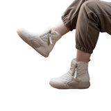 Cotton Shoes Women's Winter Velvet 2024 New Thick-Soled Fur Integrated Snow Boots Women's Anti-Skid Thickened Warm