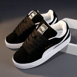 Breakj Outdoor Ethnic Shoes Spring Rubber Square Head Imitation Leather Artificial PU Leather Low Top