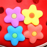 Sale 1pc PVC Shoe Charms Cute Noctilucent Flowers Shoe Accessories Shoe Buckle Decorations Fit Croc JIBZ Kid's X-mas
