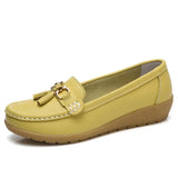 New Arrival Shoes Woman Genuine Leather Women Flats Slip On Women's Female Moccasins