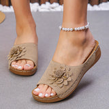 Breakj Women's Shoes 2025 Spring And Summer New Slope And Open Toe Wearing Slippers Women Cool