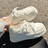 Breakj White Shoes Women 2025 Spring And Autumn New Korean Version Of Fashion Women's Summer Breathable Mesh Shoes Old Dad Shoes