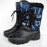 TRACKS Brand Autumn Winter Warm Men Fashion Snow Boots Military Fishing Skiing Waterproof Simple Casual Mid-calf