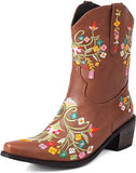Breakj 2023 New Comfort Low And Embroidery 40-43 Women's Low Boot Boot Boots
