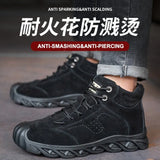 Indestructible Safety Shoes Man Anti-smashing Anti-puncture Work Safety Boots Men Work Sneakers Anti-scald Welding