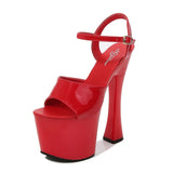 Breakj Hate Day High Nightclub Super High-Heeled Shoes Sandals Women's Work Shoes Runway Show Pole Dance Shoes Waterproof