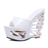 Breakj 2023 Summer Fashion Slippers Wristband Metal Decoration Waterproof Platform With Ultra High With The Korean Version Of The