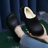 Women Slippers Home Cotton Shoes Thick Bottom Plush Warm Slippers Women Platform Shoes Woman Winter Warm Fur