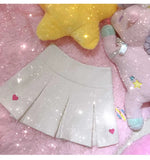 Autumn and winter new a word skirt korean version student pleated hip high