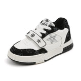 2023 New Fashion Leisure Children's Sports Shoes Boys' Net Face Medium Children's Velcro Running Shoes For