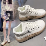 Breakj Shoes Women 2025 Spring Small White Shoes New Korean Version Ins Schoolgirls Heighten Board Shoes Casual Shoes Tide