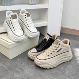 Breakj Korean Platform Dad Shoes Spring 2025 New Street Photo Student Running Sneakers Increased Leisure