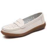 Breakj Hollow Round Head Pedal Soft Bottom Shallow Mouth Fashionable Happy Shoes Female British Wind Flat Bottom Leisure Single