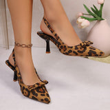 Breakj Summer New Fine Heel Sharp Head Sexy High Heel Single Shoe Pointy Bow Women's