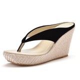 Breakj Cm Bohemian Beach Sandals Thick Soles Heel Clipper Waterproof Table Word Toe