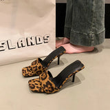 Breakj Slippers 2025 Summer Font Light High-Sleeker Cool Slippers Fashion Leopard Prints And