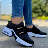 Women Fashion Vulcanized Sneakers Platform Solid Color Flats Ladies Shoes Casual Breathable Wedges Ladies Walking