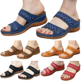 Breakj Size Thick Bottom Slippers Female Women Slippers Soft Bottom Car Suture Hollow Slippers