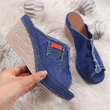 Lady Slope Sandals Women Platform Sandals New Summer Female Fish Mouth Platform High Heels Wedge
