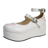 Design Buckle Decor Platform Mary Janes Pumps 2023 Spring Dropship Platform Sweet Comfy Woman Shoes