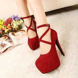 Black Black High Heel Stiletto Ladies Dress Pumps Fashion 2022 Ladies Party Platform Sandals Women's Scarpins