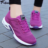 Shoes Women 2021 Breathable Casual Shoes Outdoor Light Weight Sports Shoes Walking Platform Ladies Sneakers Black