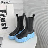 New Boots Platform High Boots Chelsea Boots for Men and Women High Top Boots 35-40