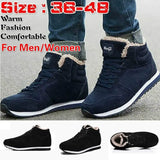 Boots Men Winter Shoes Plus Size 35-48 Warm Ankle Botas Hombre for Leather Winter Boots Shoes Men Plush Winter Sneakers