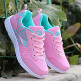 Spring and Autumn Ladies Daily Women's Shoes Casual Sports Korean Fashion Breathable Flat Bottom Running Light Travel