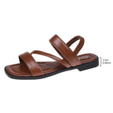 Breakj Cool Slippers Women 2025 Spring New Retro Leisure Beach Fashion Roman Cool Slippers Women's