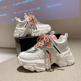 Sneakers Women 2022 Height Increasing Women's Sneakers Fashion Brand Design Thick Sole Casual Shoes Ladies