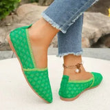 Fabric Single Shoes Women's Autumn Breathable Flat Shoes Women's Shoes Shallow Lazy Shoes