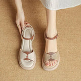 Breakj Summer 2024 New Casual Simple Platform Open-Toe Roman Women's