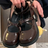 Jane Women's Shoes With Round Heels In The New Summer Of 2023 Sweet Anti-Skid Shoes With A Small