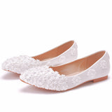 Breakj Casual Women's Singles Flowers New Spring Women's Shoes Light-Mouthed Foot Fashion Comfortable Flat