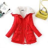 New Autumn Winter Women Cotton Coats Medium Long Wadded Slim Jacket Thermal Warm Parkas Casual Quilt