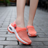 Mesh Shoes Summer Sandals Heighten Air Cushion Soft Walking Sandals Sports Slippers Comfortable Breathable Flats