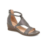 Shoes Comfort Summer 2021 Plus Size Ladies Sandals Heel Zipper Retro Wedge Sandals Woman Soft Bottom Beach